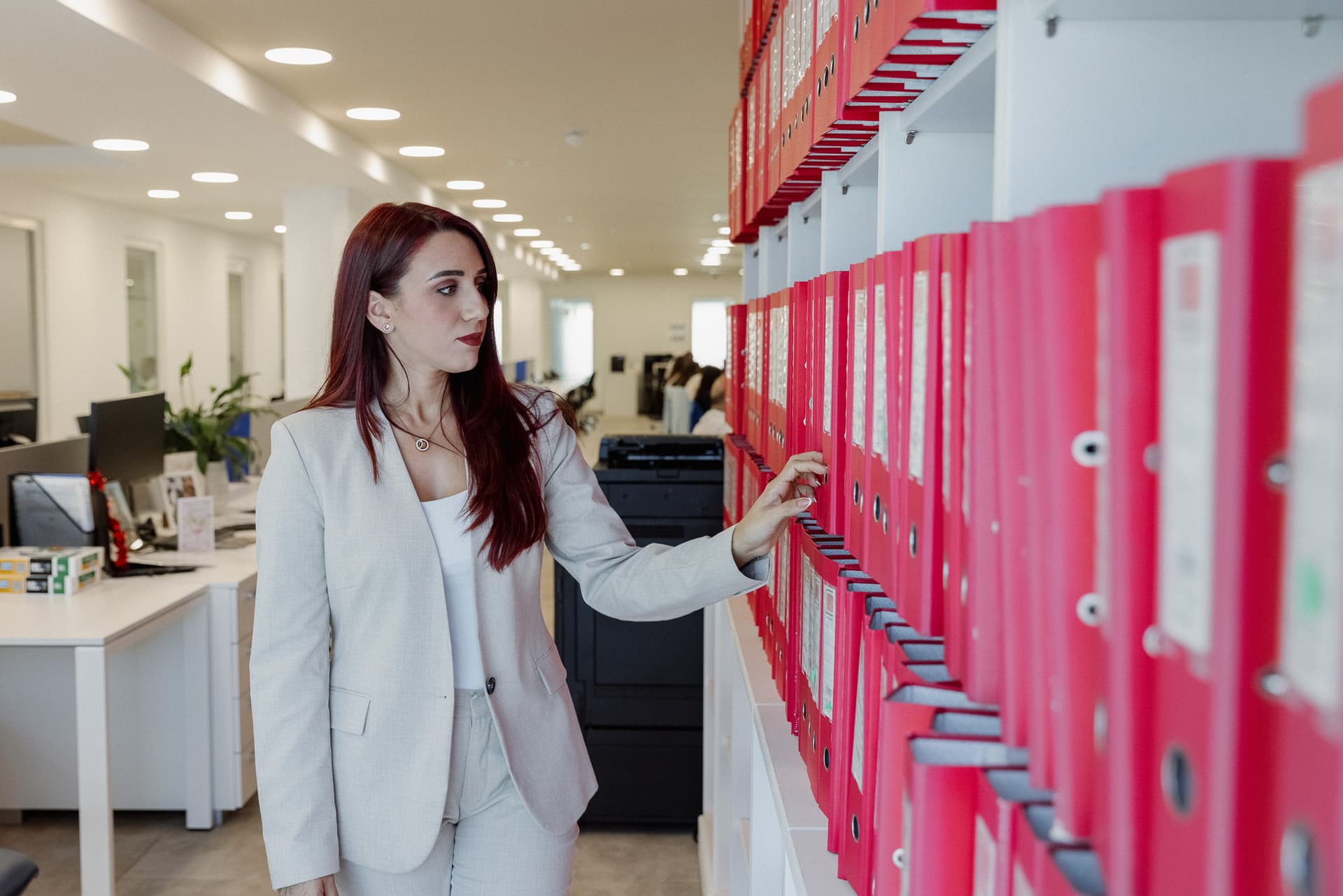 Klantdossiers op kantoor