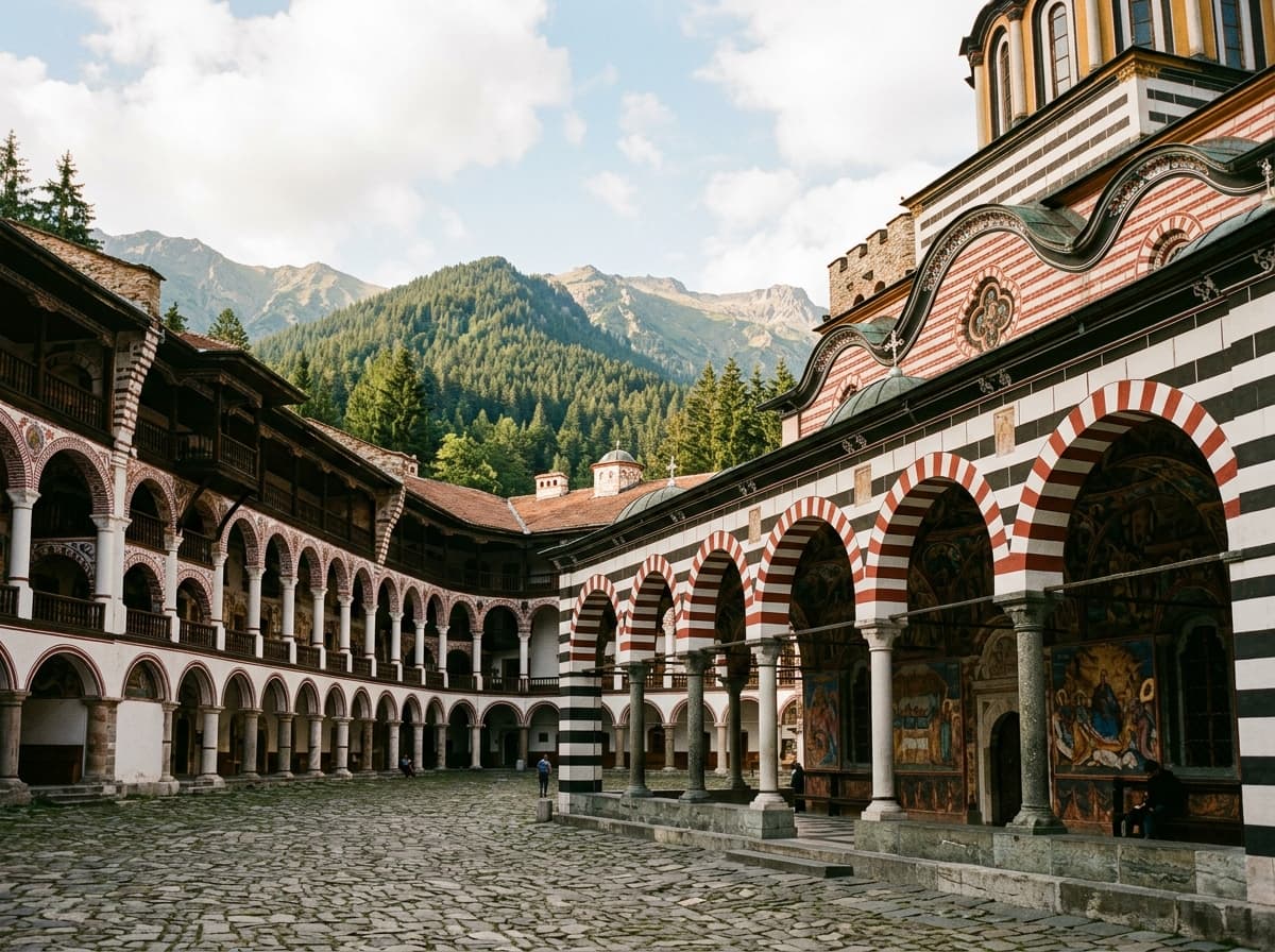 Rila-Kloster in den Bergen