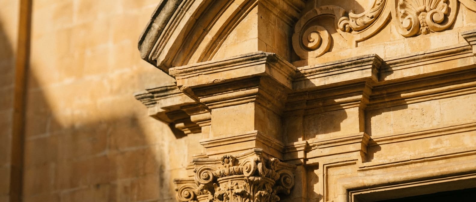 Barocke Steinarchitektur Malta