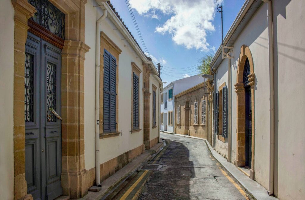 Gasse in Nikosia City, Zyperns Hauptstadt 